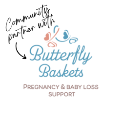 Community partner with Butterfly Baskets logo